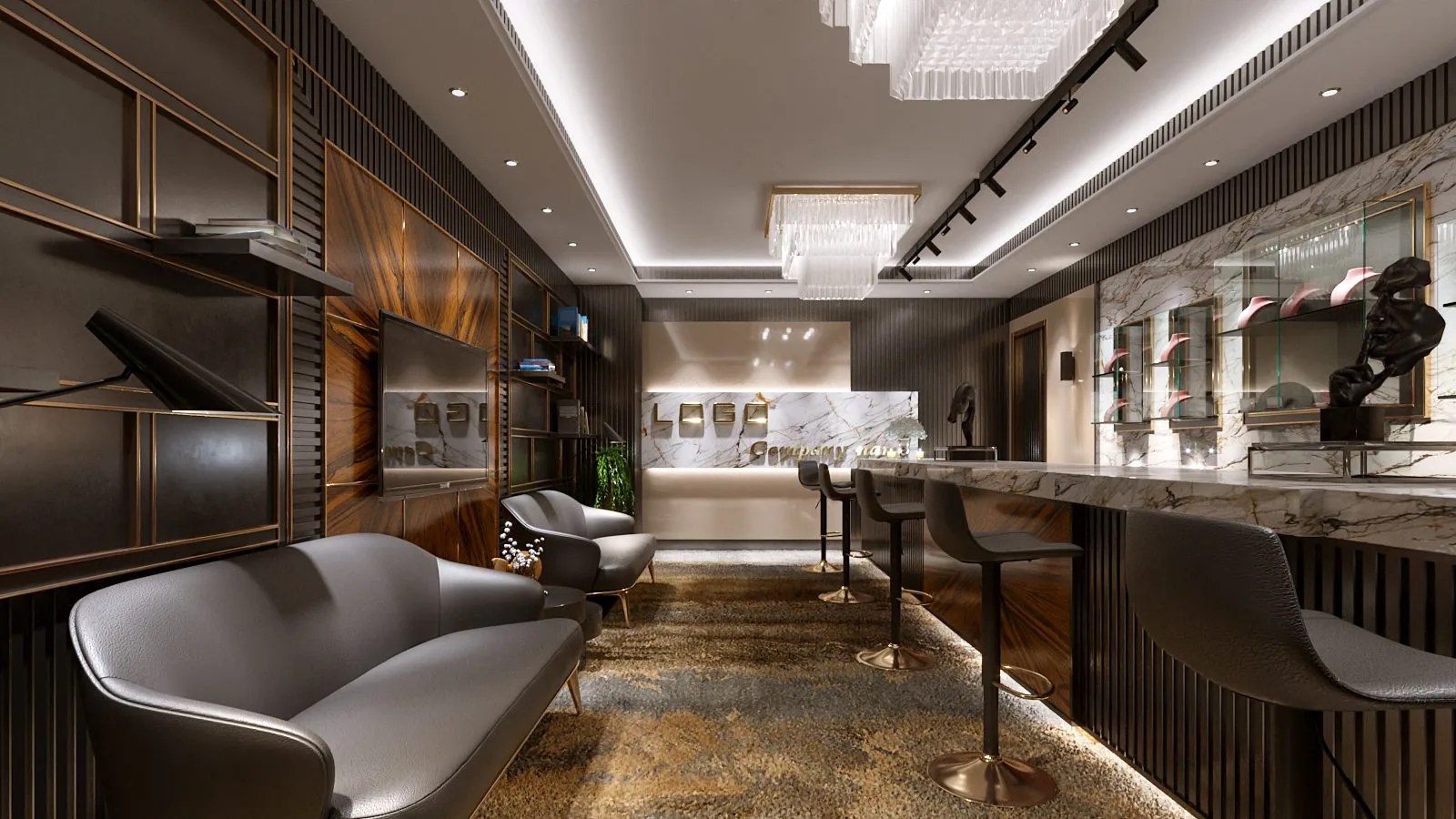 Sankari Gold Jewellery dramatic lighting design, Kuyumcukent Istanbul